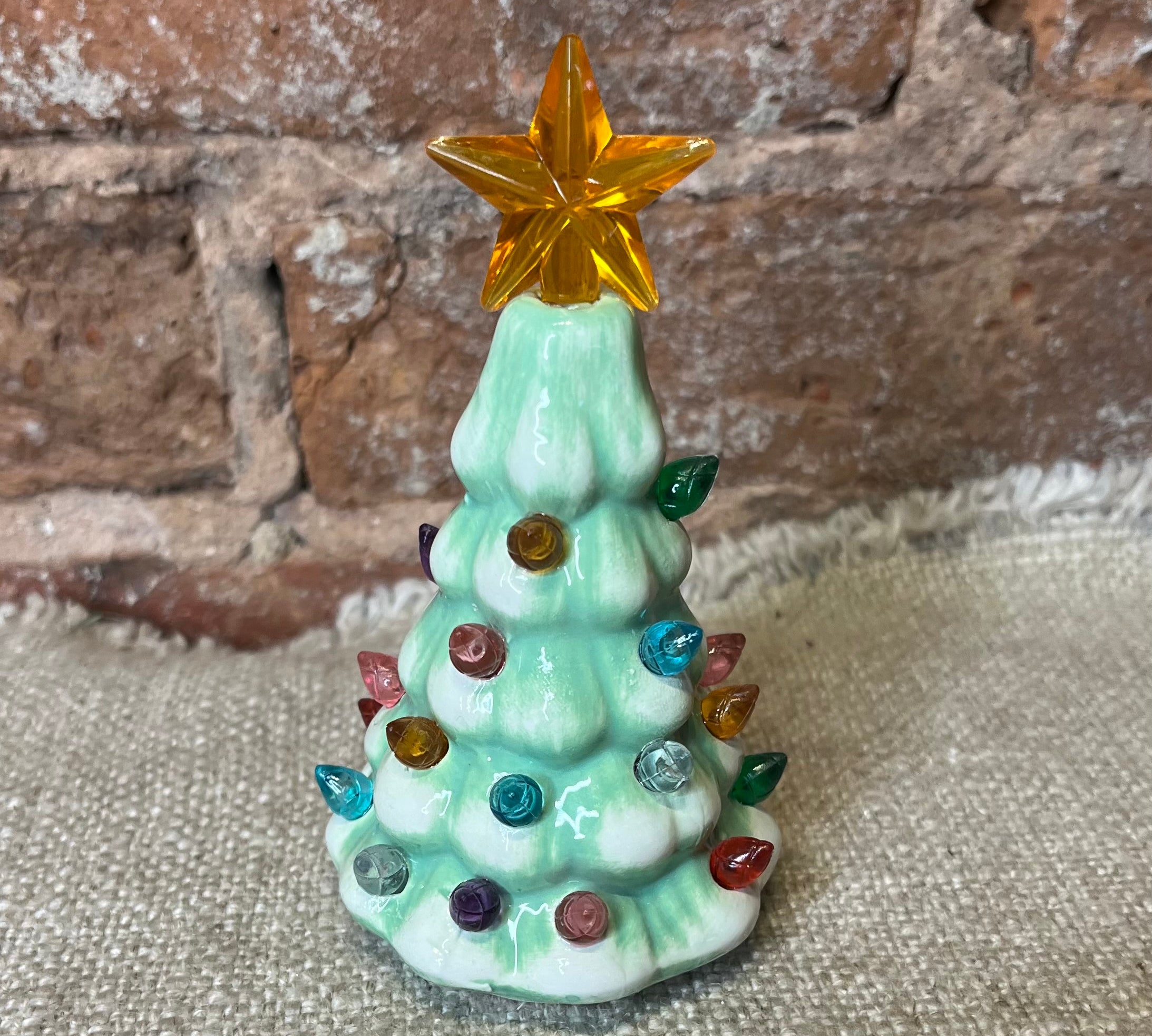 LED Retro Mini Tree w/ Star 4.75”