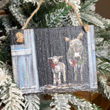 Wintry Farm Christmas Orn