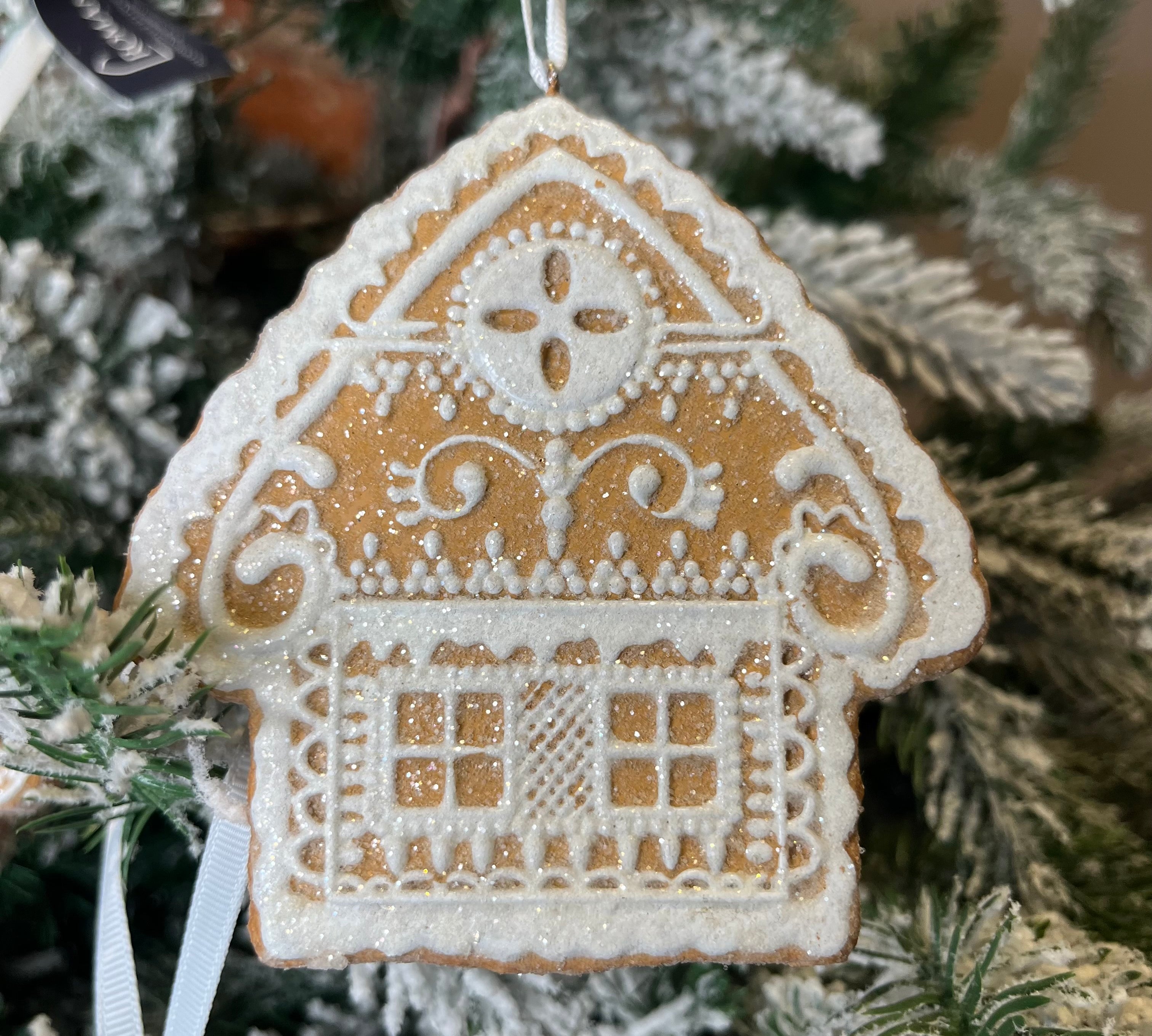 Shimmery Gingerbread Orn 4.25"