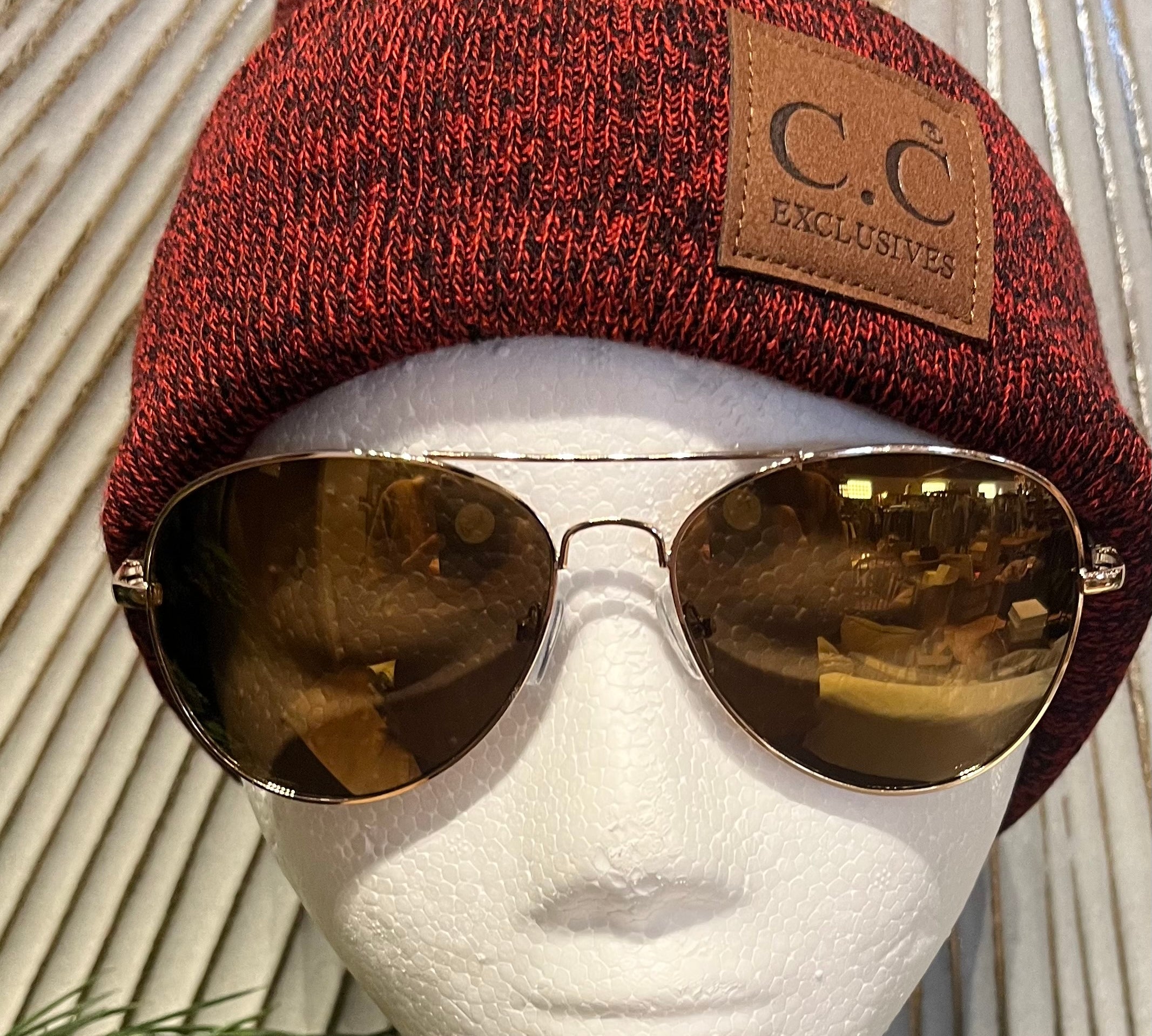 Classic Gold Rimmed Sunglasses