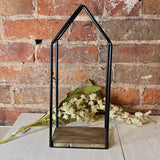 Wood & Metal House Candle Holder