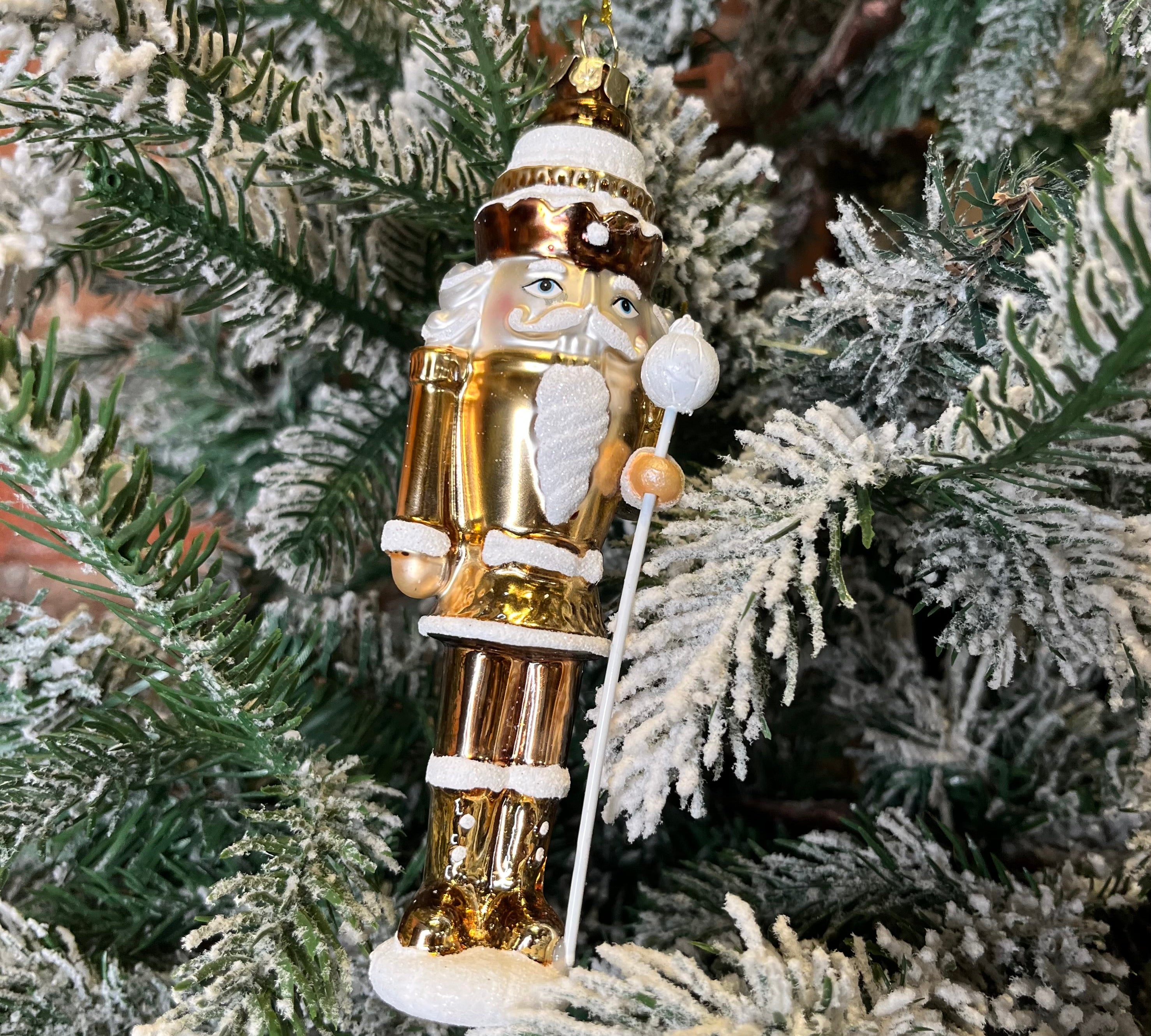 Gingerbread Nutcracker Orn 6"