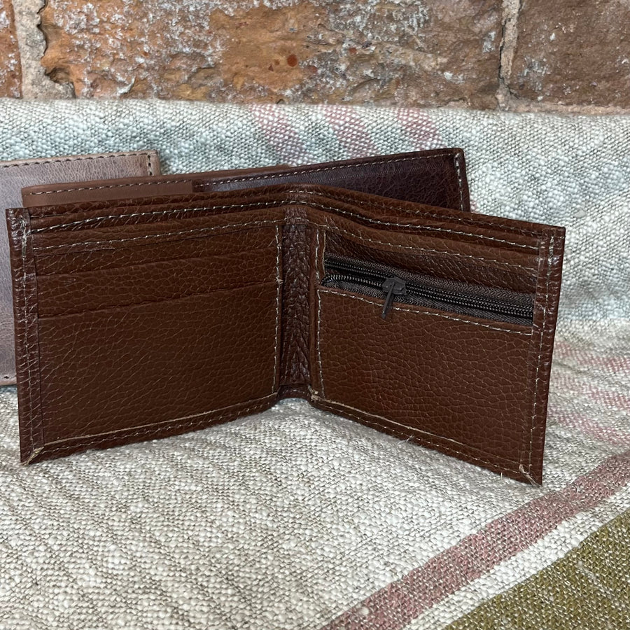 Leather Wallet w/Coin Pocket