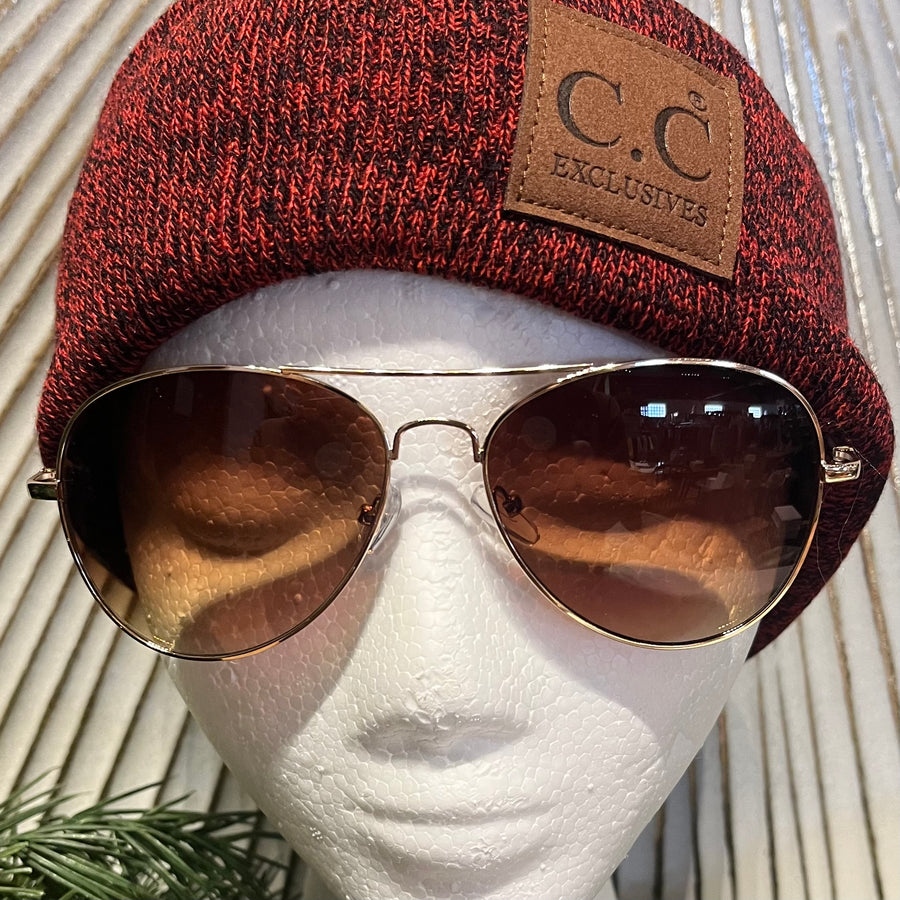 Classic Gold Rimmed Sunglasses