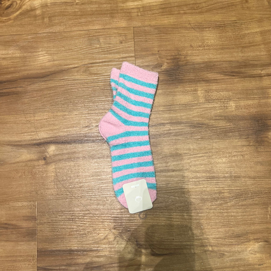 Plush Stripe Cozy Socks