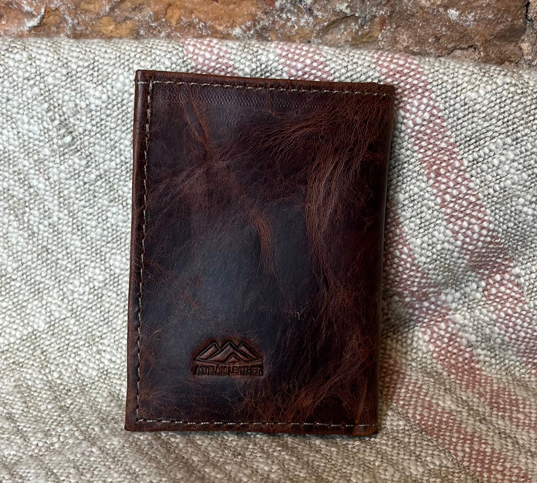 Handmade Leather Trifold Wallet