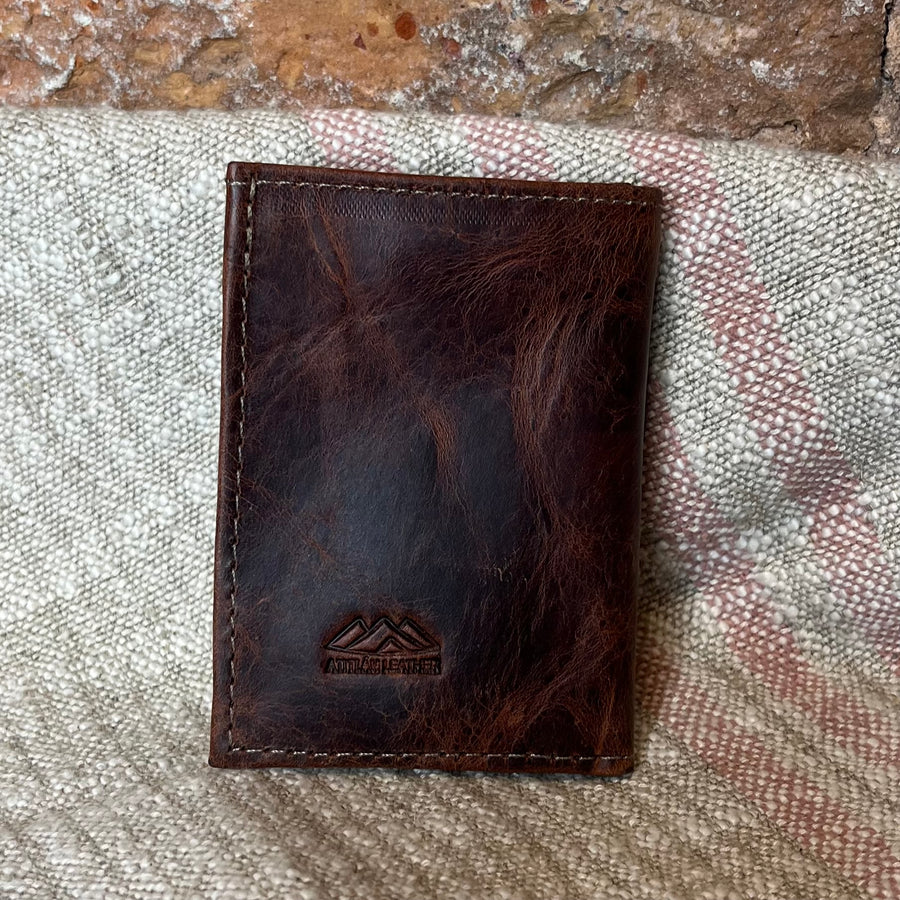 Handmade Leather Trifold Wallet