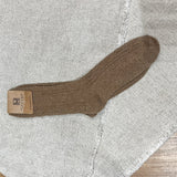 Ribbed Knit Crew Socks