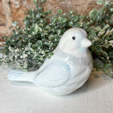 Blue & Grey Ceramic Bird 3.25”