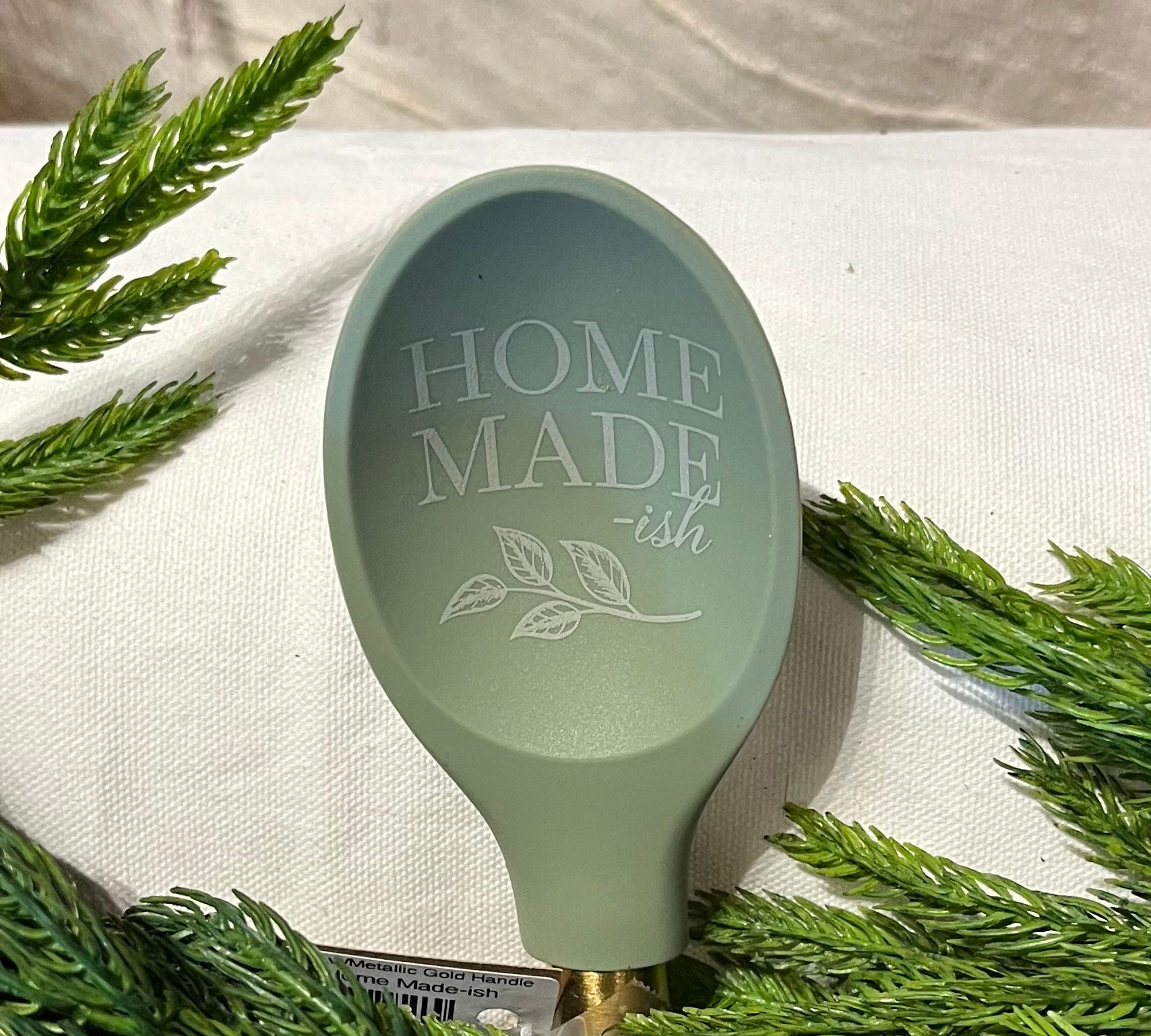 Kitchen Spoon w/Metallic Gold Handle