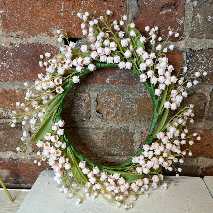 Real Touch Lily Of The Valley Wreath 13"