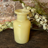 Small Yellow Glass Bottle