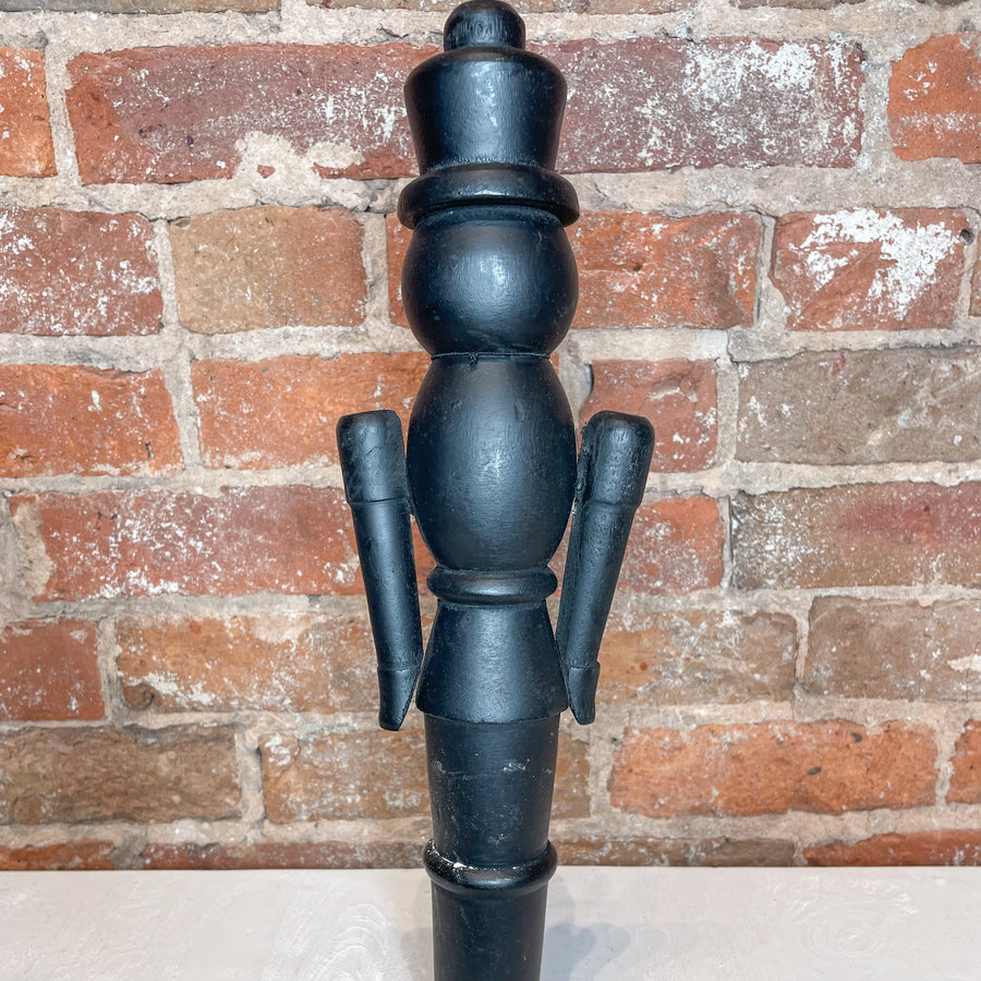 Black Mango Wood Nutcracker 4”x15.75”