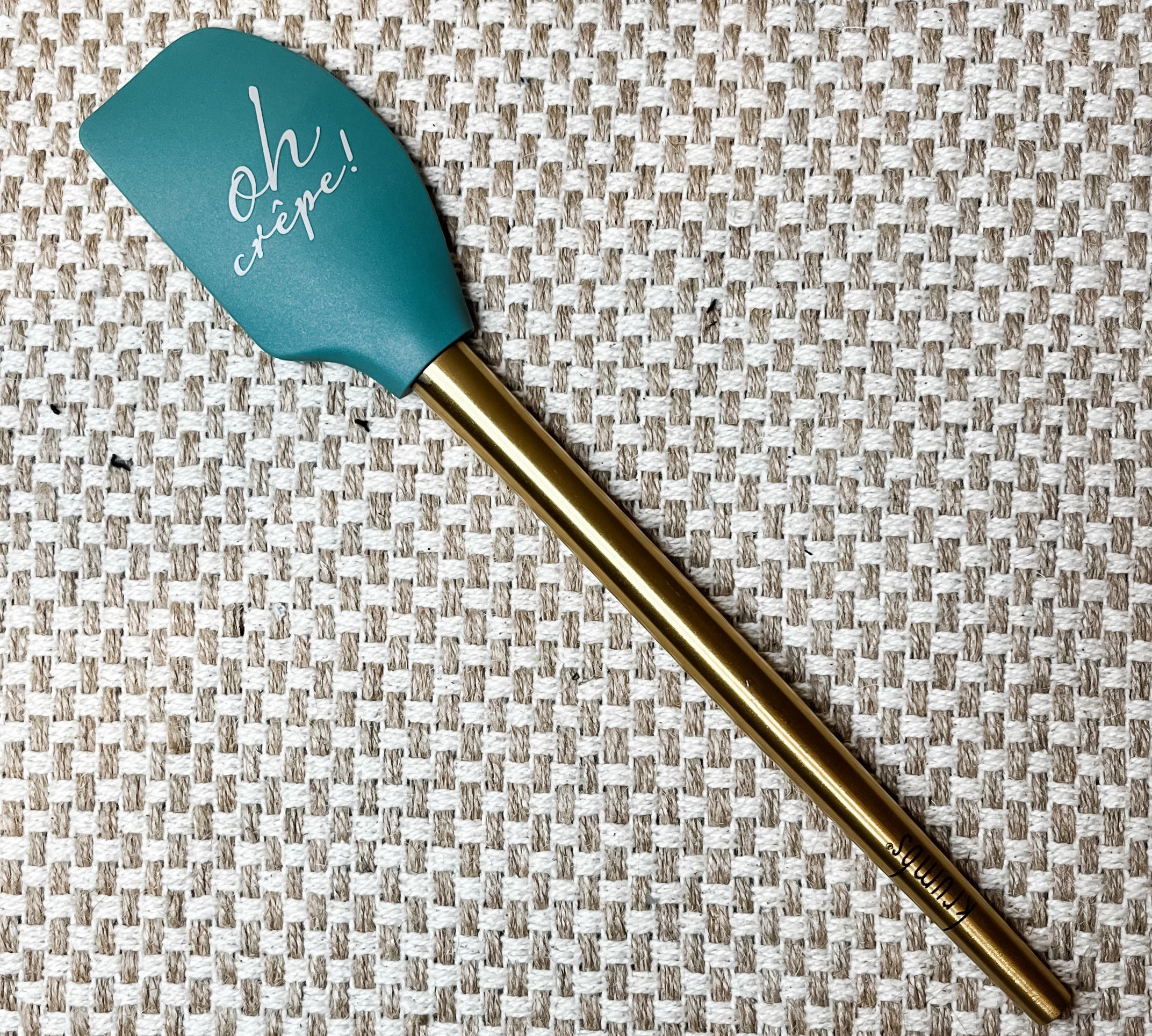 Kitchen Spatula w/Metallic Gold Handle
