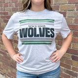 Wolves Vintage Stripes Spirit Tee