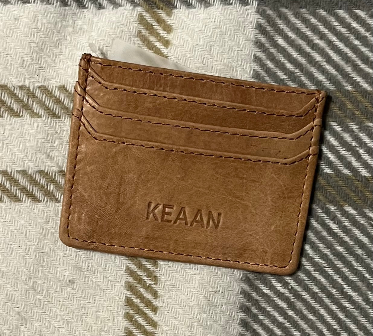 Leo Nappa Leather Credit Card Case