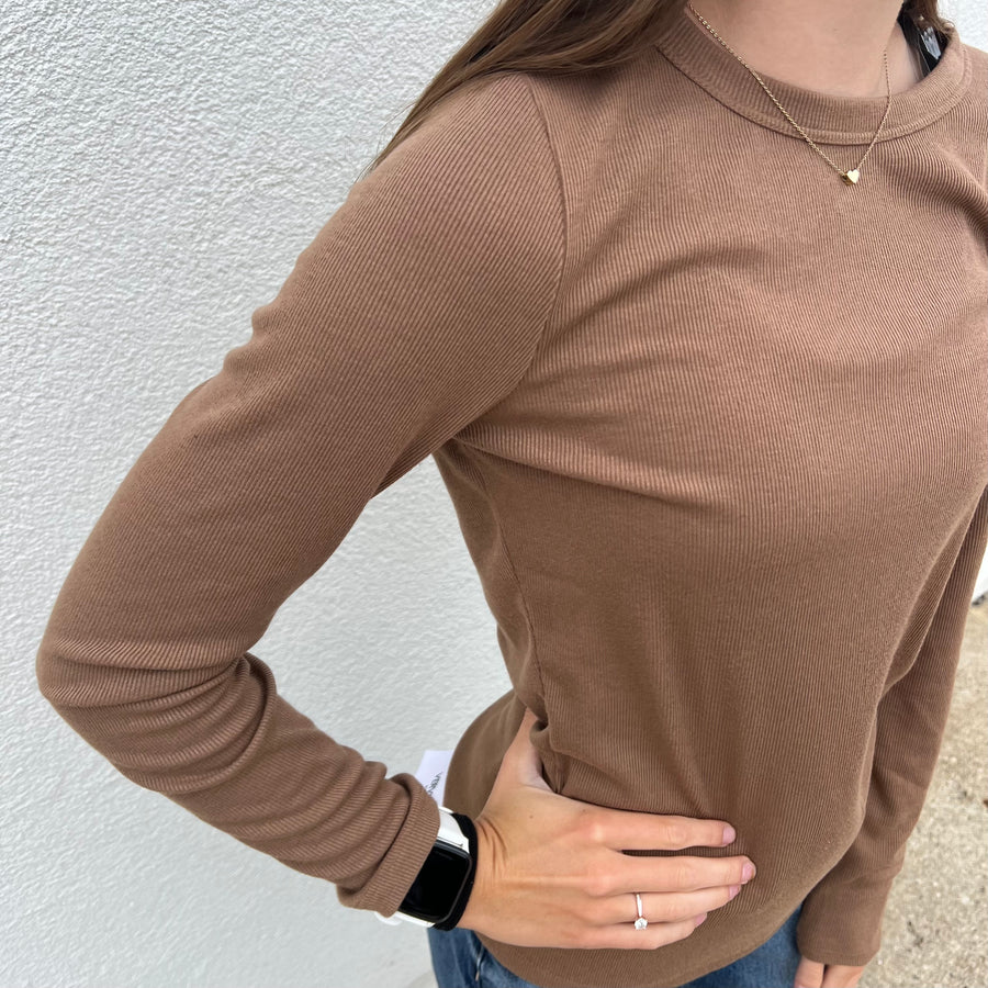 Basic Baby Ribbed Long Sleeve Top