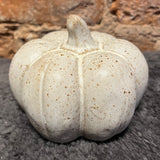 Cream Stoneware Speckled Pumpkin