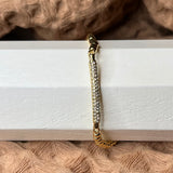 JM 18K Gold Plated Golden Ball Bracelet