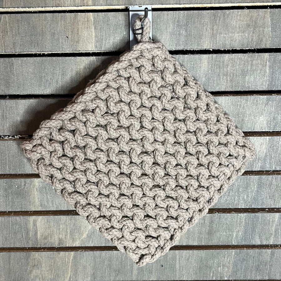 Cotton Crochet Pot Holder 8”