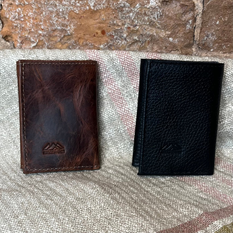 Handmade Leather Trifold Wallet