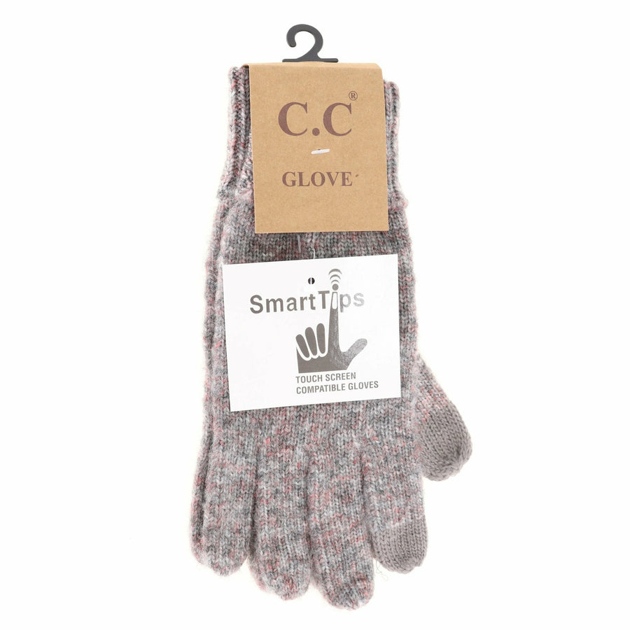 CC Soft Ribbed Knit Gloves