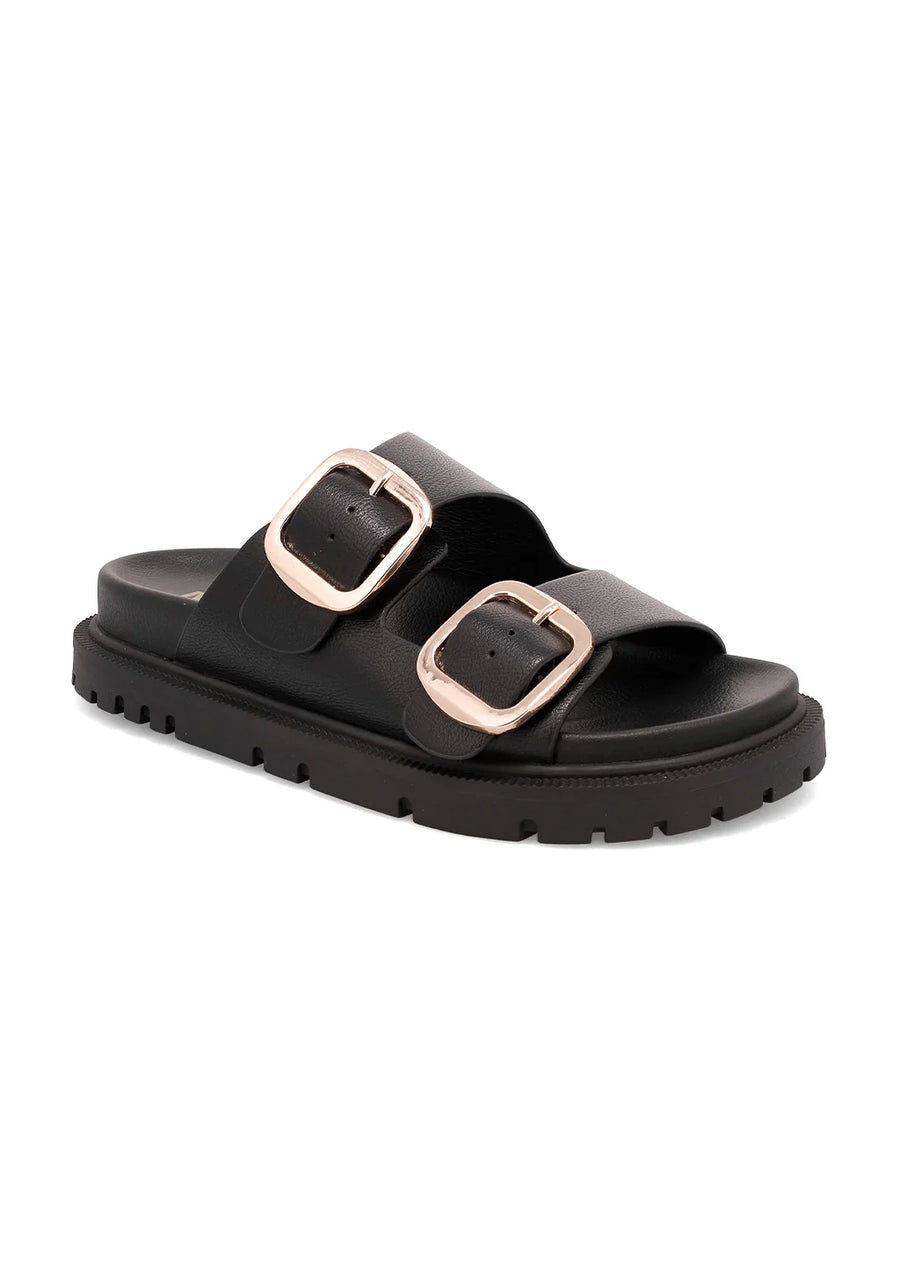Gen Double Buckle Strapped Sandal