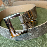 Faux Textured Leather Belt