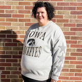 Iowa Wynn Star Sleeve Crewneck