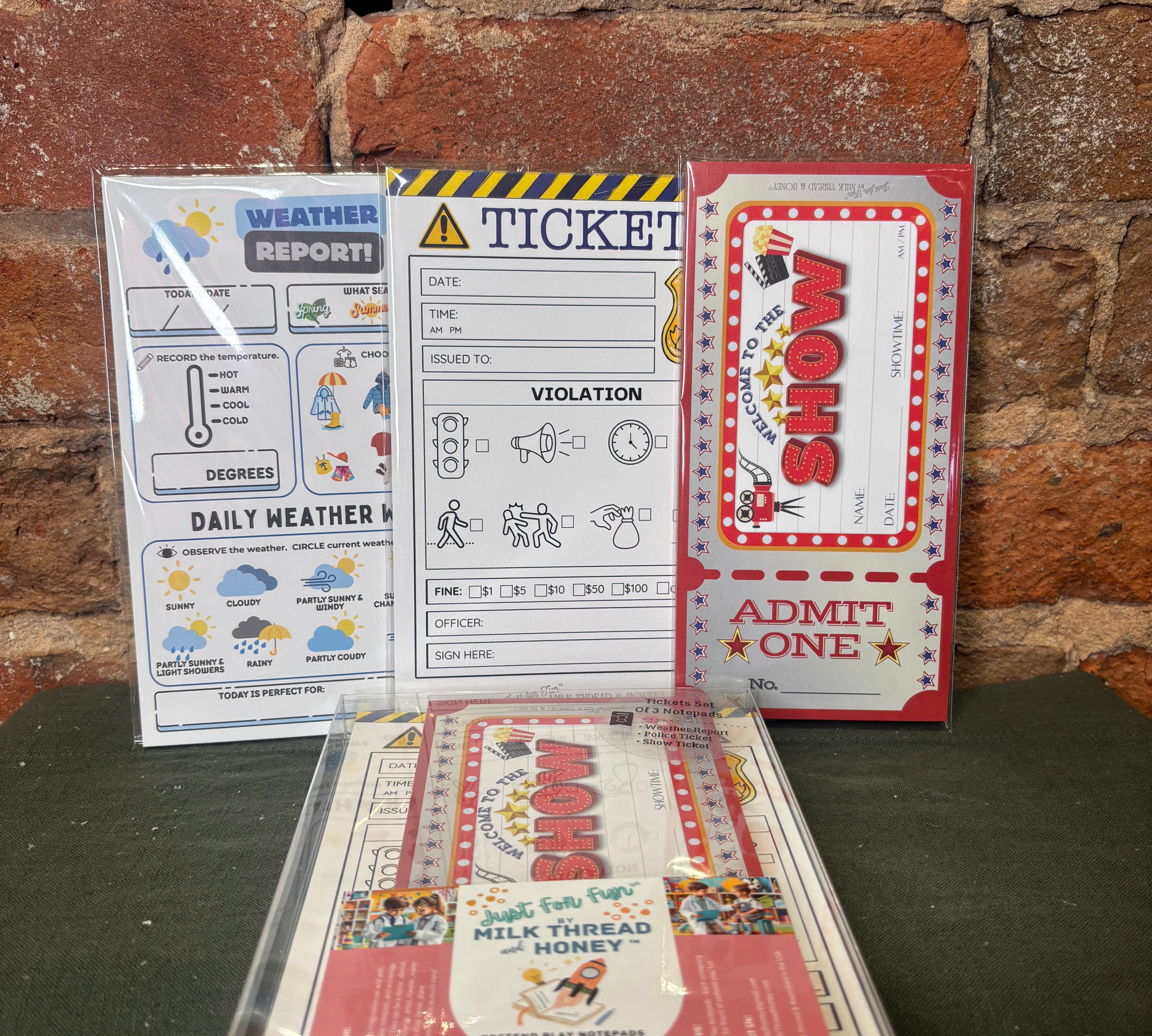 Just for Fun Notepad Set of 3