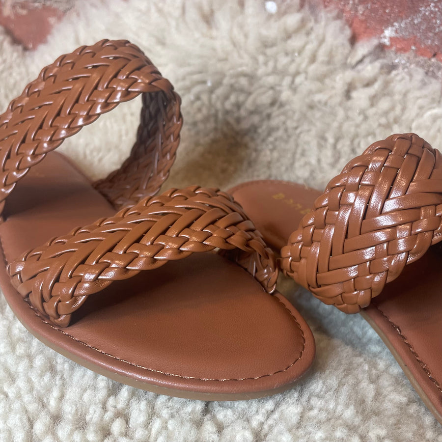 Double Strap Slip on Sandal