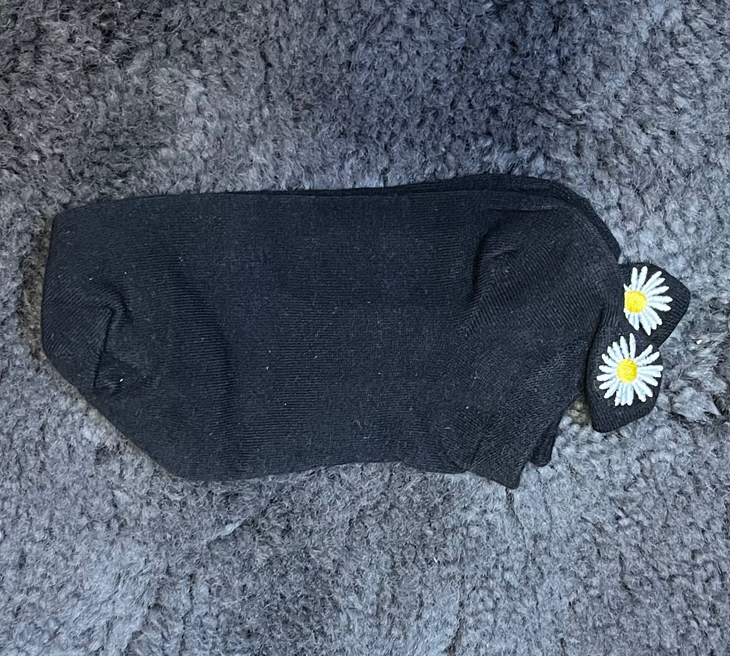 Embroidered Daisy Socks
