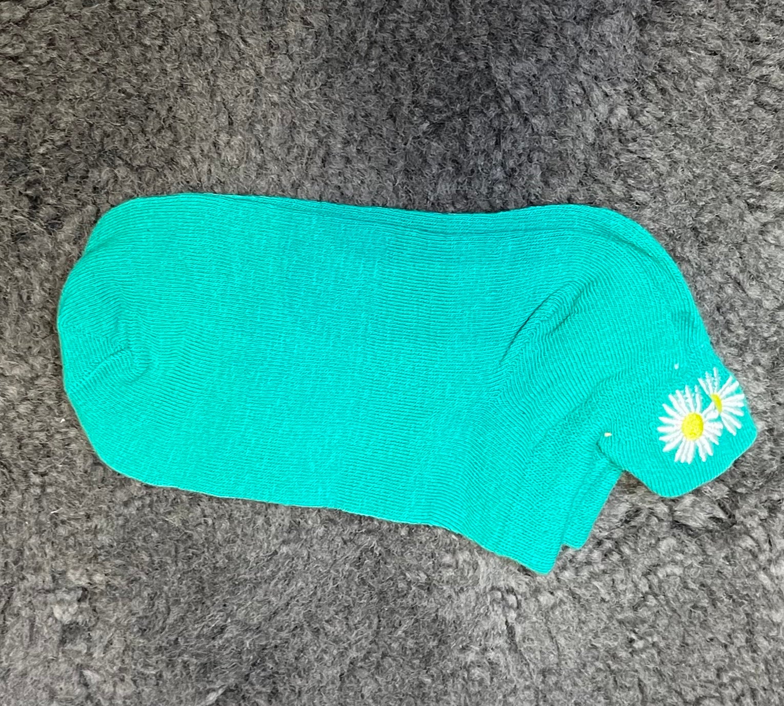 Embroidered Daisy Socks
