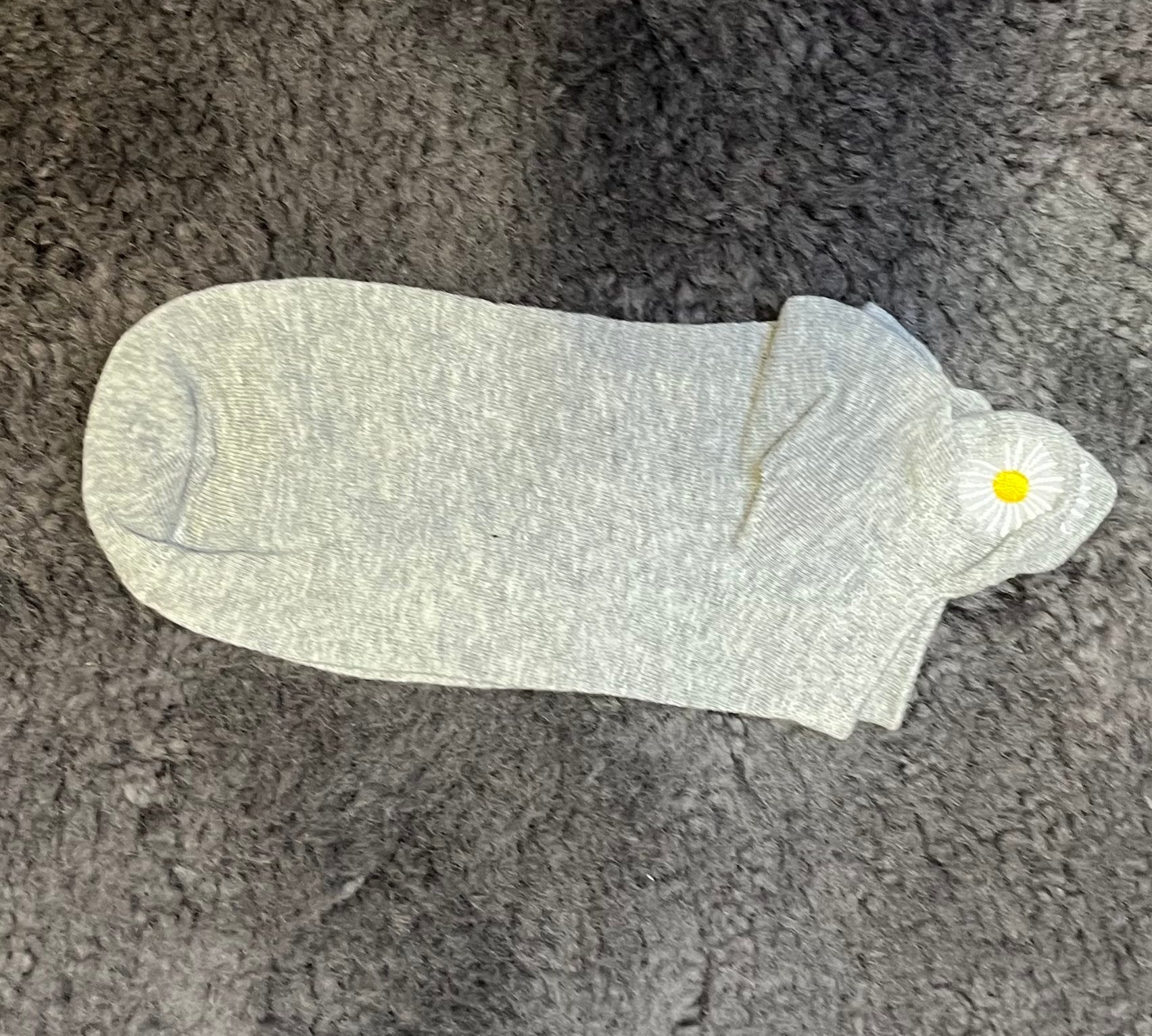 Embroidered Daisy Socks