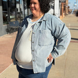 Plus Oversize Denim Jacket