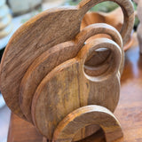 Mango Wood Cheese Board Set