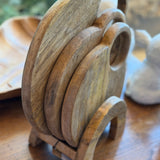 Mango Wood Cheese Board Set