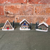 Resin House w/ Snow & Tree Orn 2.5”