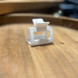 Small Matte Rectangle Hair Claw