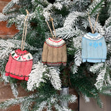 Vintage Resin Winter Sweater Orn 3”
