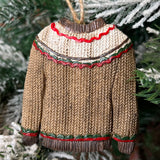 Vintage Resin Winter Sweater Orn 3”