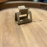 Small Matte Rectangle Hair Claw