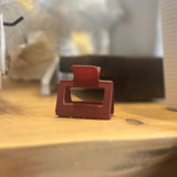 Small Matte Rectangle Hair Claw