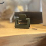 Small Matte Rectangle Hair Claw