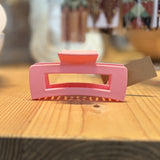 Matte Large Rectangle Hair Claw