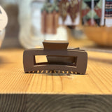 Matte Large Rectangle Hair Claw