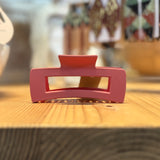 Matte Large Rectangle Hair Claw