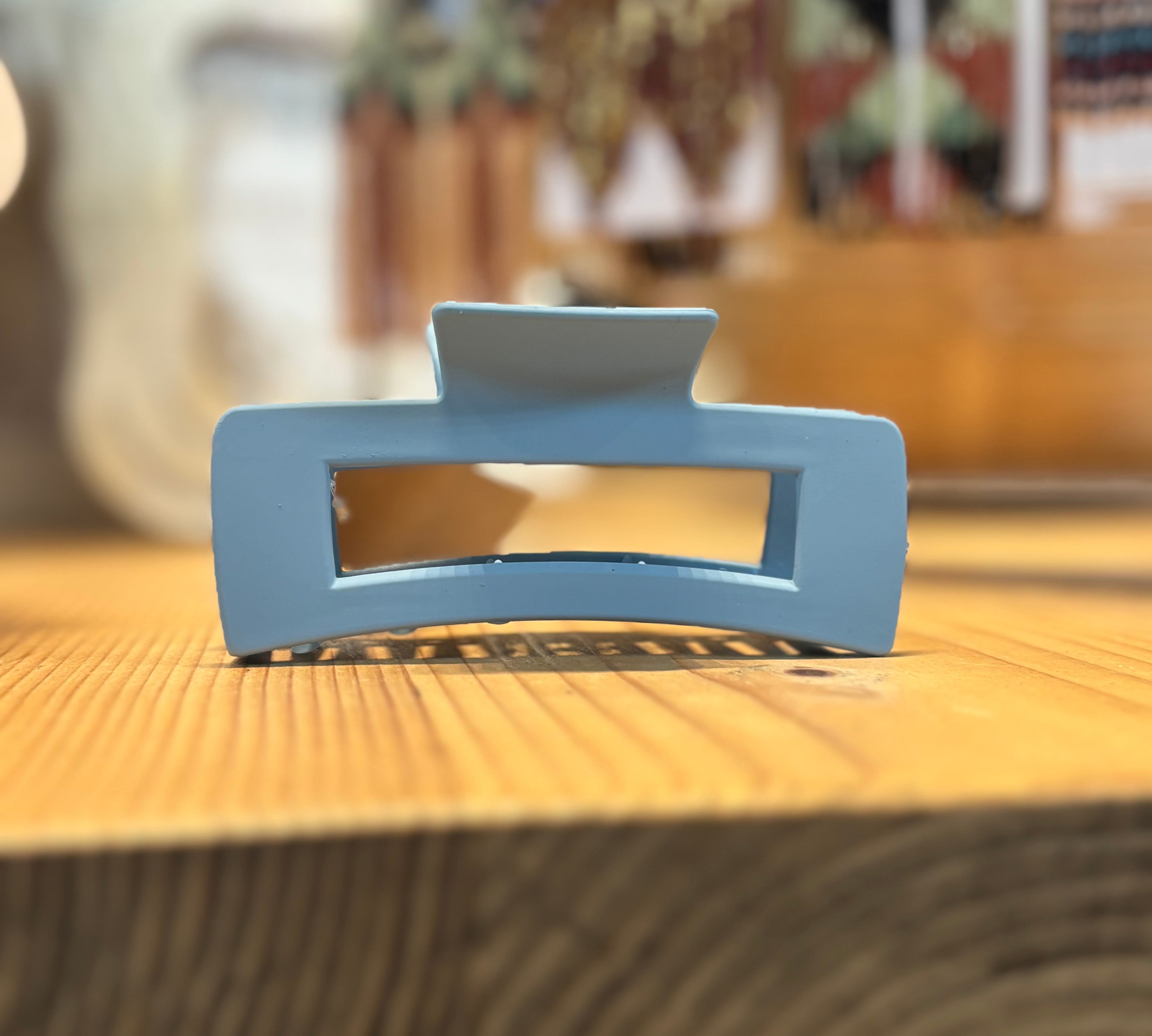 Matte Large Rectangle Hair Claw
