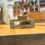 Matte Large Rectangle Hair Claw