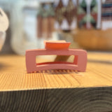 Matte Large Rectangle Hair Claw